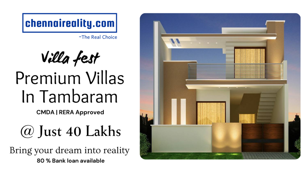 "Villas for sale in tambaram"